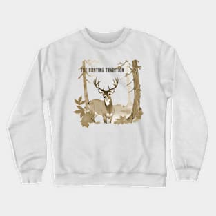 The Hunting Tradition - Sepia Deer Crewneck Sweatshirt